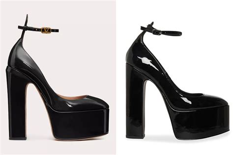 valentino platform pump dupe